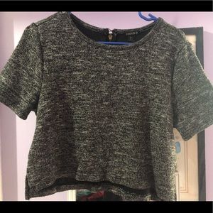 Grey crop top